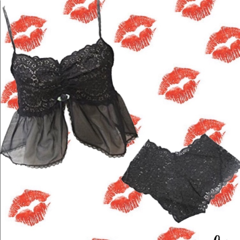 Sexy Camisole and  Panty Lingerie Set 1X